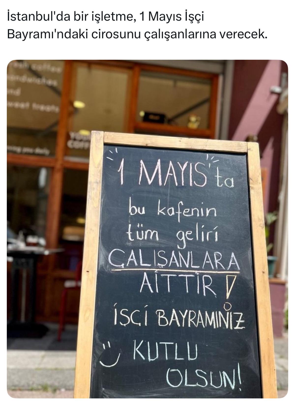 1 Mayıs ta t&uuml;m geliri &ccedil;alışanlarına bıraktı: Sosyal medya ikiye b&ouml;l&uuml;nd&uuml; 1