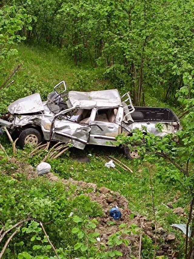 Trabzon&rsquo;da kamyonet fındık bah&ccedil;esine u&ccedil;tu: 1 &ouml;l&uuml; 1