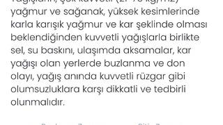 Denizli için kuvvetli yağış uyarısı yapıldı