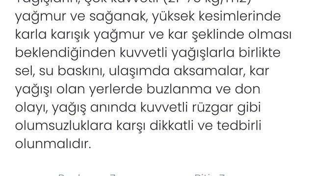 Denizli için kuvvetli yağış uyarısı yapıldı