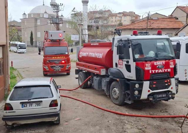Kazan dairesinde yangın 1