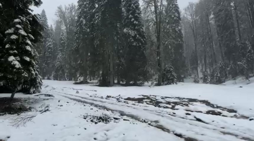 Bartın'da yağmur ve kar yağışı etkili