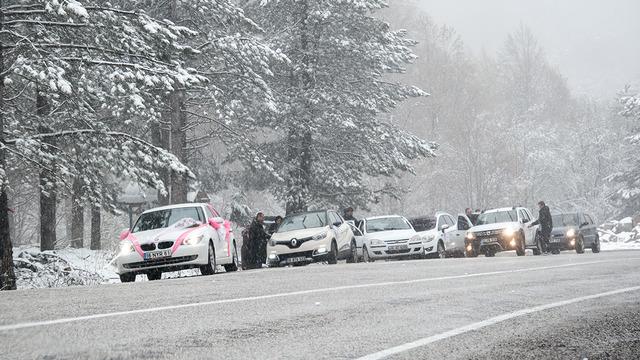 Kütahya'da kar yağışı etkili oldu