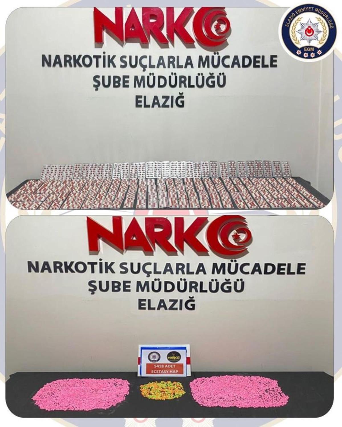 Elazığ&rsquo;da uyuşturucuyla m&uuml;cadele: 3 tutuklama 1