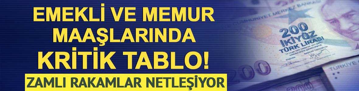 Emekli ve memur maaşlarında kritik tablo! Rakamlar netleşiyor