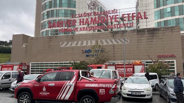 Sarıyer de hastane yangını 1