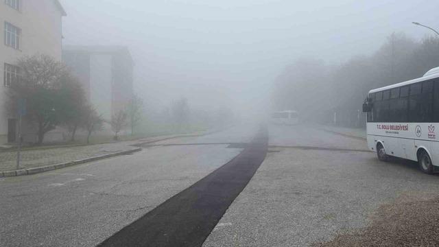 Bolu&rsquo;da sis g&ouml;r&uuml;ş mesafesini d&uuml;ş&uuml;rd&uuml; 1
