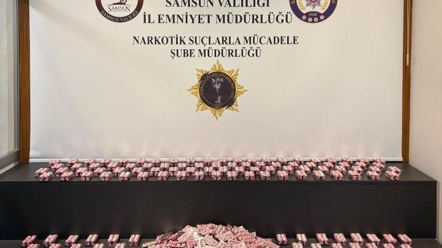 Samsun’da 11 bin 704 adet uyuşturucu hap ele geçirildi