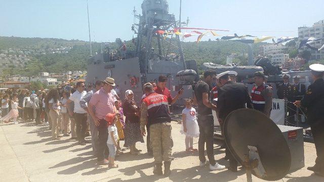 TCG Fırtına, 23 Nisan’da Güllük’te ziyarete açıldı