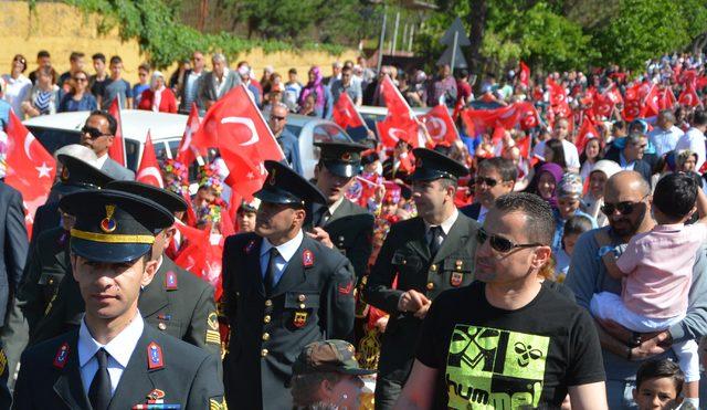 Kas hastası Elvin de gösteri de yer aldı