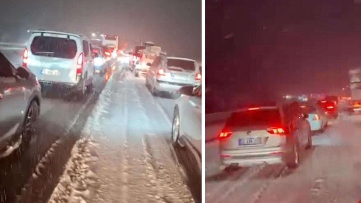 Antalya-Afyon yolu, yoğun kar yağışı nedeniyle trafiğe kapandı