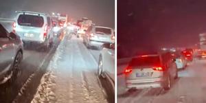 Antalya-Afyon yolu, yoğun kar yağışı nedeniyle trafiğe kapandı