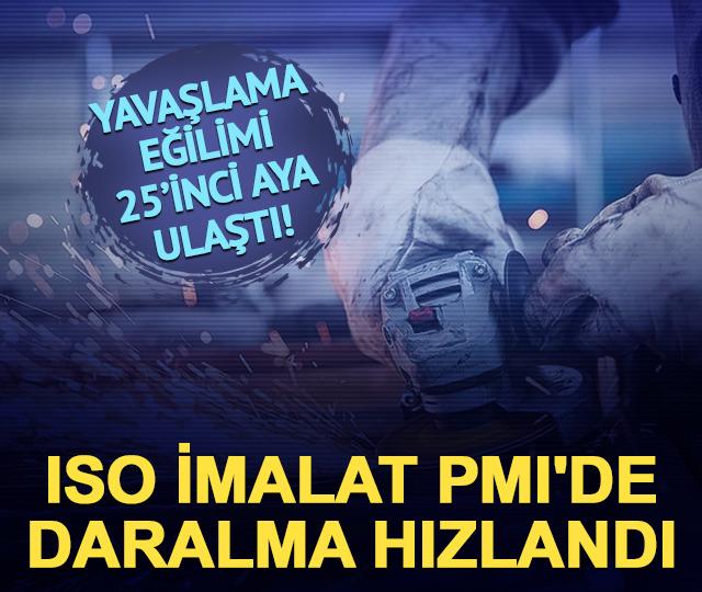 Yavaşlama eğilimi 25. aya ulaştı! İmalat PMI'de daralma hızlandı