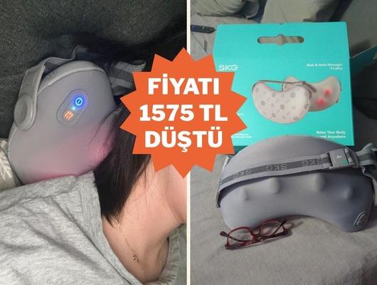 S&uuml;rekli kas ağrısı &ccedil;ekenler bu fırsat size: SKG masaj yastığı indirimde