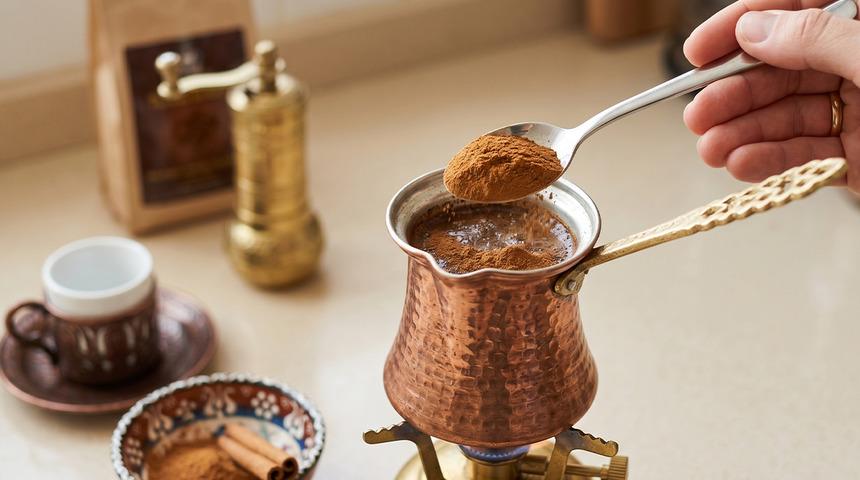 T&uuml;rk kahvesini b&ouml;yle i&ccedil;enlerin iştahı kapanıyor: Sırrı 1 kaşıkta!