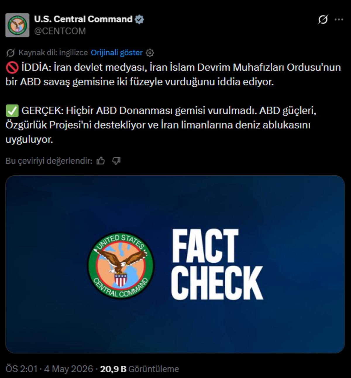 SON DAKİKA | İran "Savaş gemisini vurduk" dedi, ABD yalanladı 2