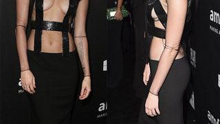 Rihanna ve Miley'nin transparan yarışı