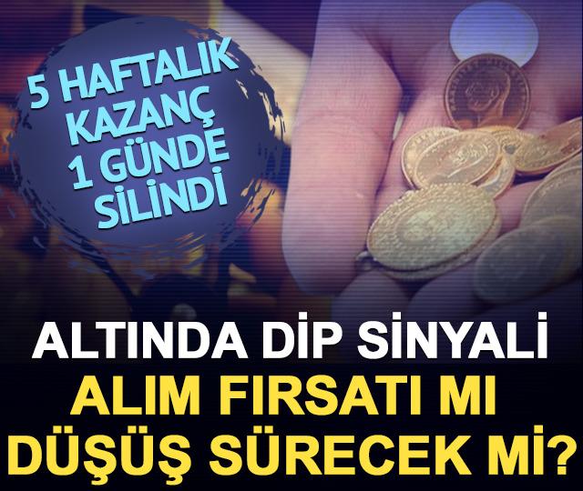 Altında dip sinyali alım fırsatı mı, d&uuml;ş&uuml;ş s&uuml;recek mi?
