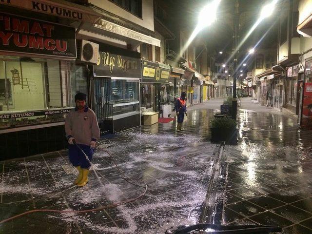 Tokat’ta temiz şehir, temiz kaldırım çalışması