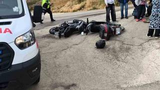 Keşan'da motosiklet kazası: 2 yaralı