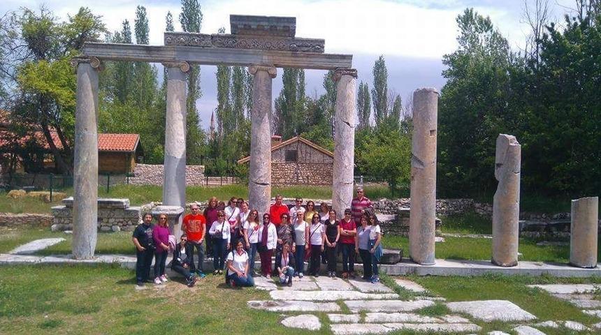 Alman turistlerden Aizona Antik Kenti&rsquo;ne ilgi