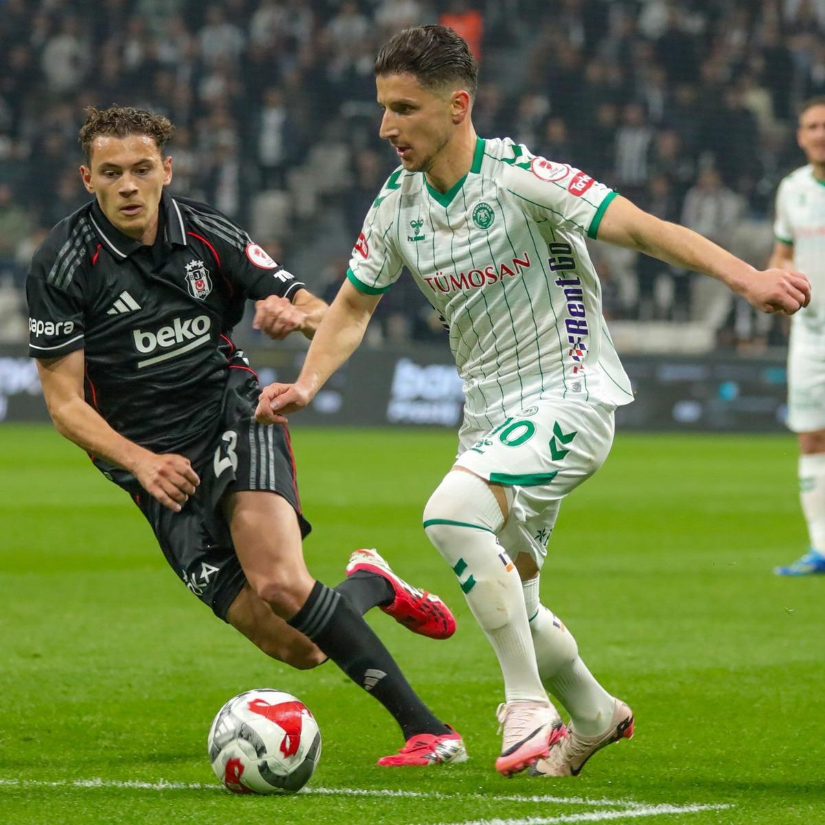 (&Ouml;zet) Beşiktaş - T&uuml;mosan Konyaspor Ma&ccedil;ı &Ouml;zeti ve T&uuml;m &Ouml;nemli Anları 4