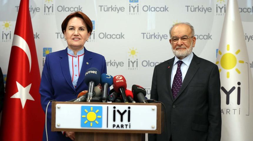 Karamollaoğlu, Akşener'i ziyaret etti (2)
