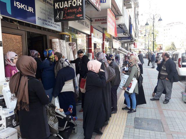 Rize'de, 6 ay süreli geçici iş başvuruları başladı