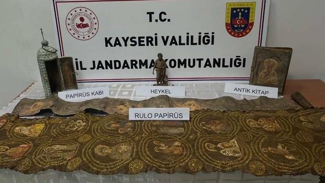 Kayseri’de tarihi eser operasyonu: 1 gözaltı