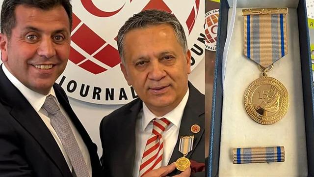 Azerbaycan'dan KGK Genel Başkanı Dim'e Karabağ sürecindeki katkıları için madalya