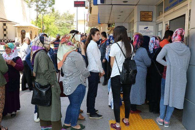 Kahramanmaraş’ta 6 aylık iş için metrelerce kuyruk