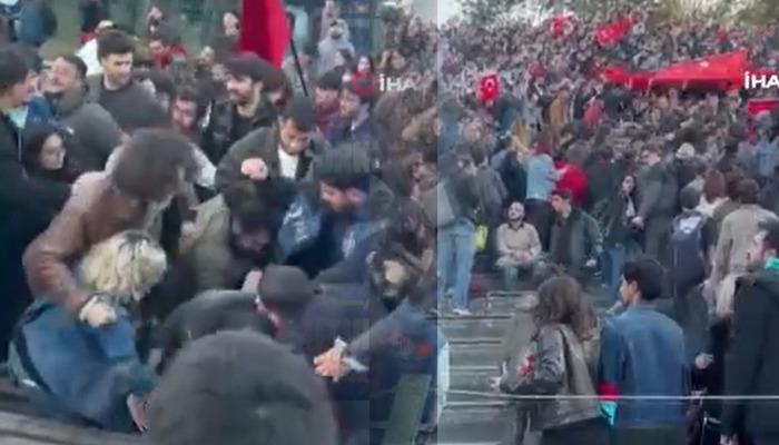 ODT&Uuml;'de 'T&uuml;rk bayraklı' protesto! Ortalık savaş alanına d&ouml;nd&uuml;: O anlar kamerada