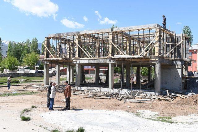 Zafer Mahallesi Bilgi Evi hızla yükseliyor