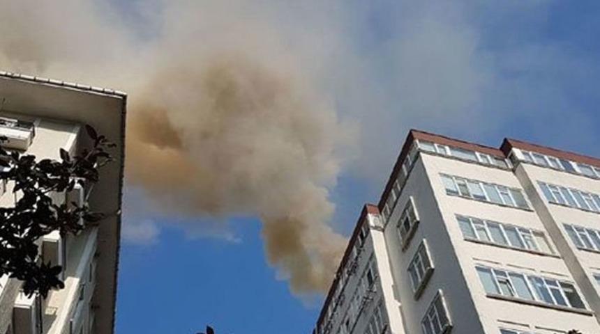 İstanbul Şişli'de yangın paniği! 