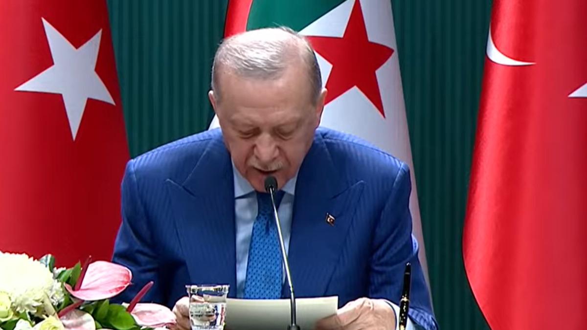 Cumhurbaşkanı Erdoğan, Ankara da Cezayir Cumhurbaşkanı Tebbun u konuk etti 1