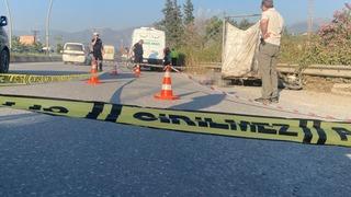 Hatay'da feci kaza: Tırla çarpışan motosikletin sürücüsü hayatını kaybetti