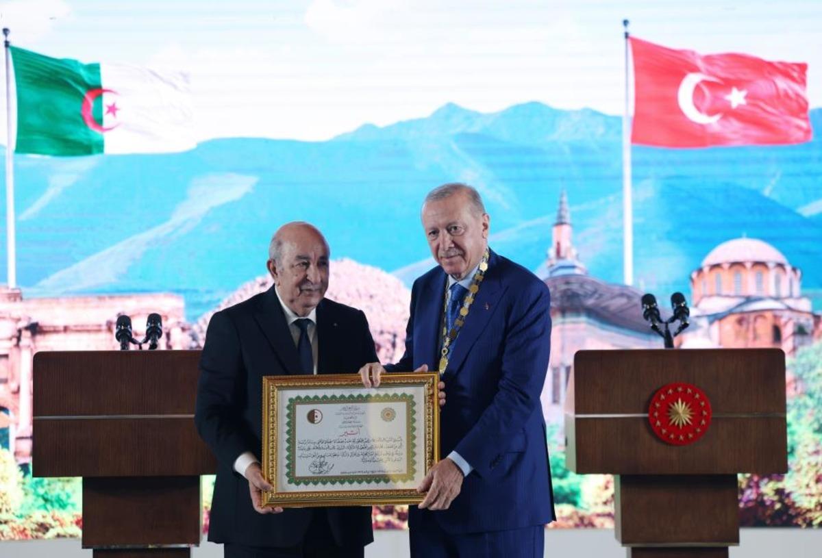 Cumhurbaşkanı Erdoğan, Ankara da Cezayir Cumhurbaşkanı Tebbun u konuk etti 7