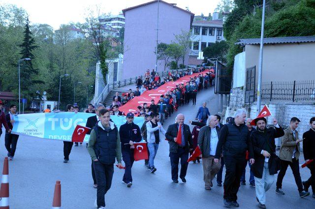 Zonguldak’ta 'Çanakkale Vefa Yürüyüşü'