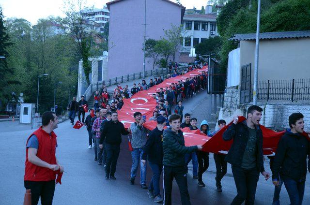 Zonguldak’ta 'Çanakkale Vefa Yürüyüşü'