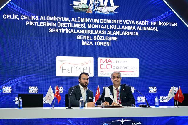 Hava taşımacılığına katkı sağlayacak s&ouml;zleşmenin imzaları SAHA 2026 da atıldı 1