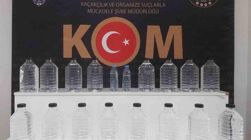 Kırşehir&rsquo;de ka&ccedil;ak i&ccedil;ki ve etil alkol ele ge&ccedil;irildi
