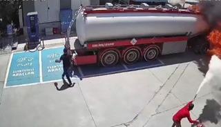 Yer: Muğla! Mazot y&uuml;kl&uuml; tanker b&ouml;yle alev aldı 
