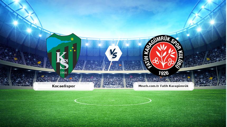CANLI | Kocaelispor - Mısırlı.com.tr Fatih Karag&uuml;mr&uuml;k ma&ccedil; anlatımı! Ma&ccedil; ne zaman? Saat ka&ccedil;ta ve hangi kanalda? - 09 Mayıs 2026