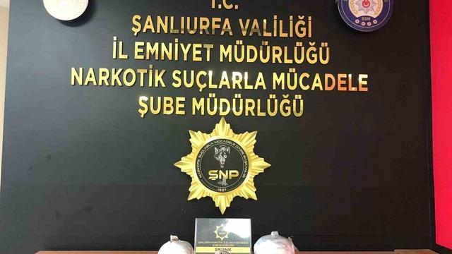 Şanlıurfa’da 6 kilo 800 gram uyuşturucu ele geçirildi