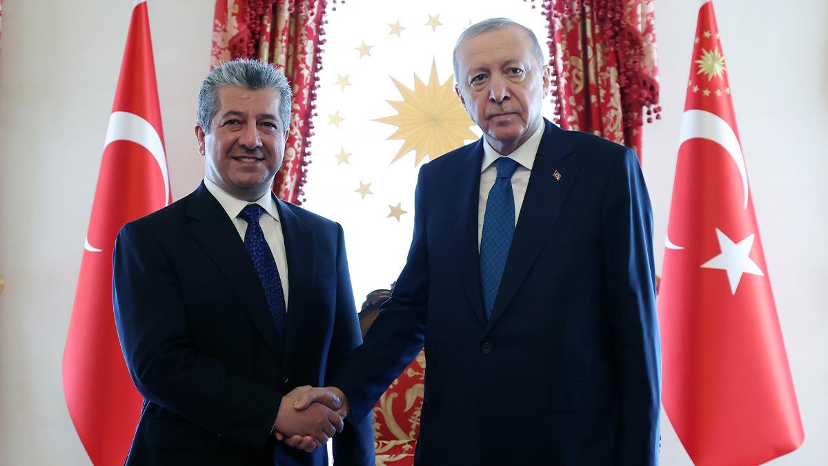 Cumhurbaşkanı Erdoğan ile IKBY Başbakanı Barzani arasında görüşme!