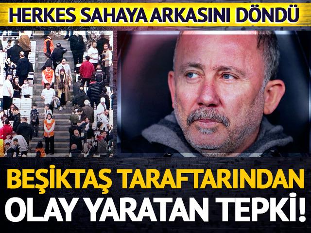 Beşiktaş taraftarından olay yaratan tepki! Sergen Yal&ccedil;ın ne olduğunu anlamadı