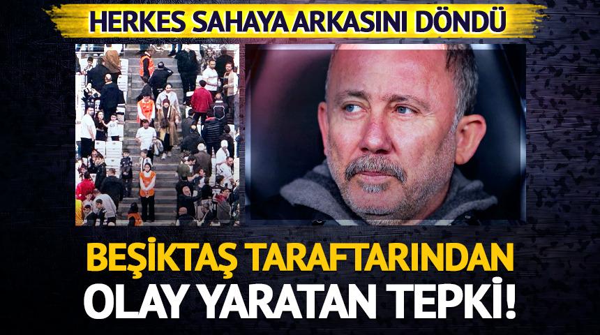 Beşiktaş taraftarından olay yaratan tepki! Sergen Yal&ccedil;ın ne olduğunu anlamadı