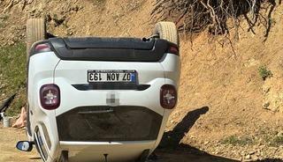 Batman&rsquo;da pancar toplamaya gidenleri taşıyan ara&ccedil; takla attı
