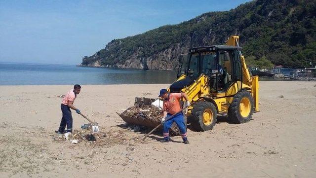 İnkumu plajı yaza hazırlanıyor