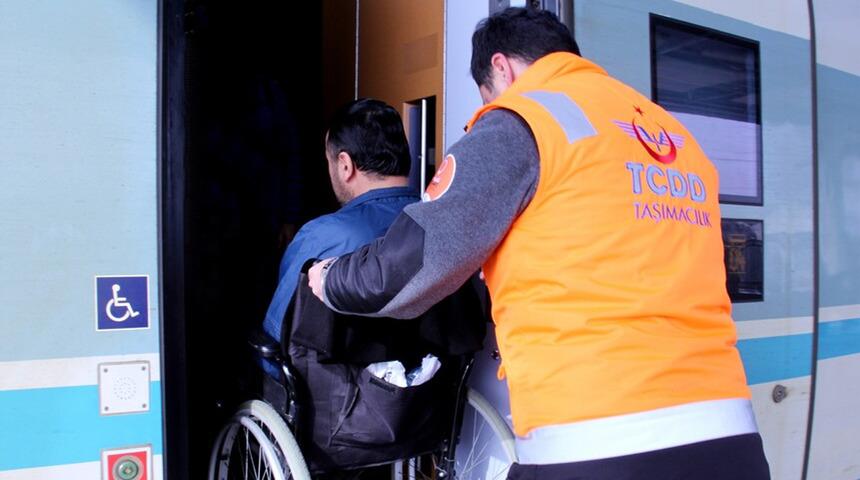 Demir yollarında 9 milyon engelli yolcuya &uuml;cretsiz seyahat imkanı tanındı